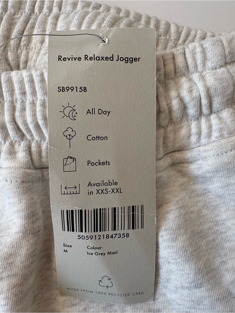 Sweaty Betty || Revive Relaxed Joggers Sweatpants in Ice Grey Marl M NWT - Picture 6 of 11